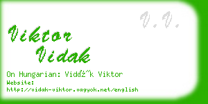 viktor vidak business card